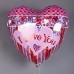 Воздушный шар «Сердце розовое I love you»